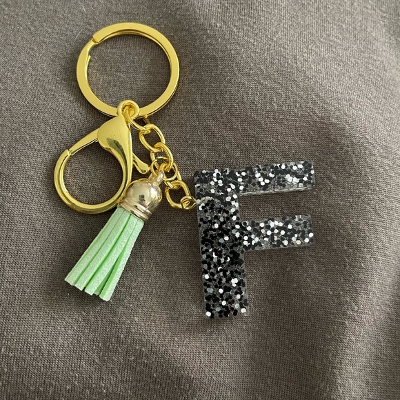 Hand Crafted Accessories - Handmade Letter "F" Keychain